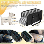 SlowTon Small Dog Car Booster Seat (Up to 11 lbs)