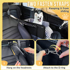 SlowTon Small Dog Car Booster Seat (Up to 11 lbs)
