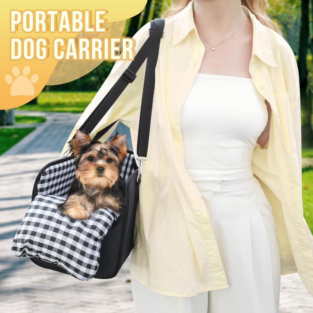SlowTon Small Dog Car Booster Seat (Up to 11 lbs)