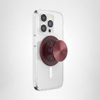 PopSockets MagSafe Phone Grip with Kickstand (Alum Radial Oxblood