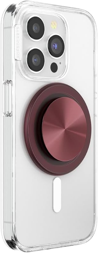 PopSockets MagSafe Phone Grip with Kickstand (Alum Radial Oxblood