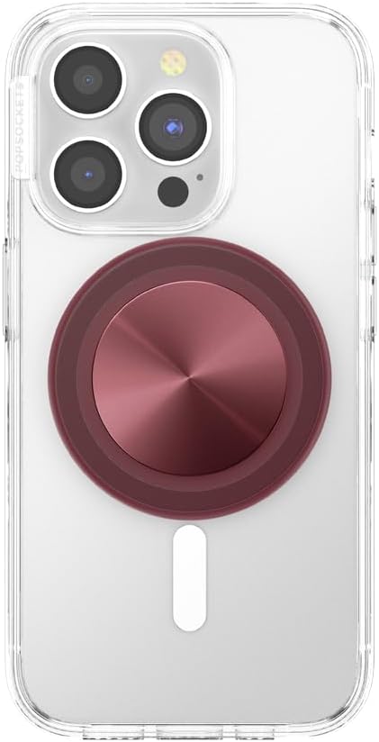 PopSockets MagSafe Phone Grip with Kickstand (Alum Radial Oxblood