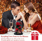 Forever Preserved Rose Flower, 7.48” – Meaningful Gift for Women