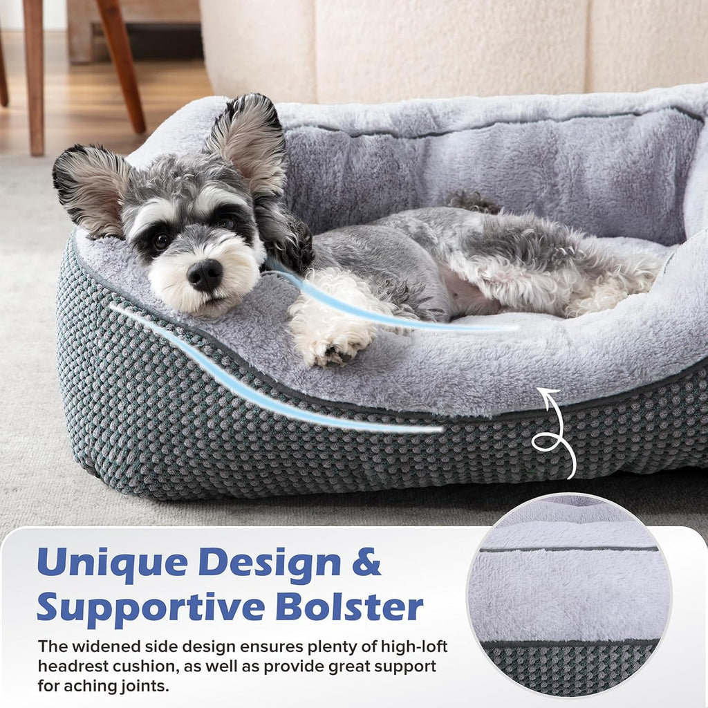 NVENHO Orthopedic Dog Bed for Medium Dogs (30”×24”)