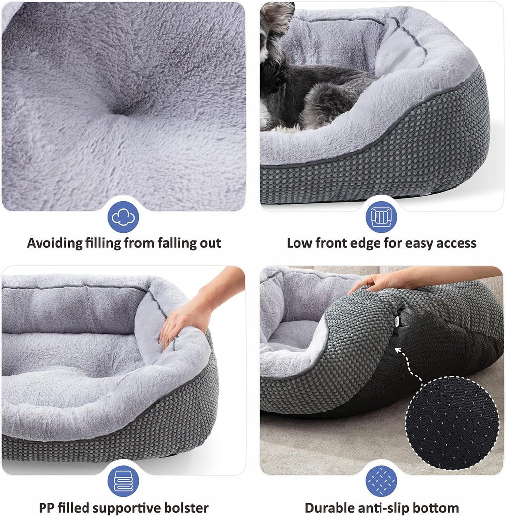 NVENHO Orthopedic Dog Bed for Medium Dogs (30”×24”)
