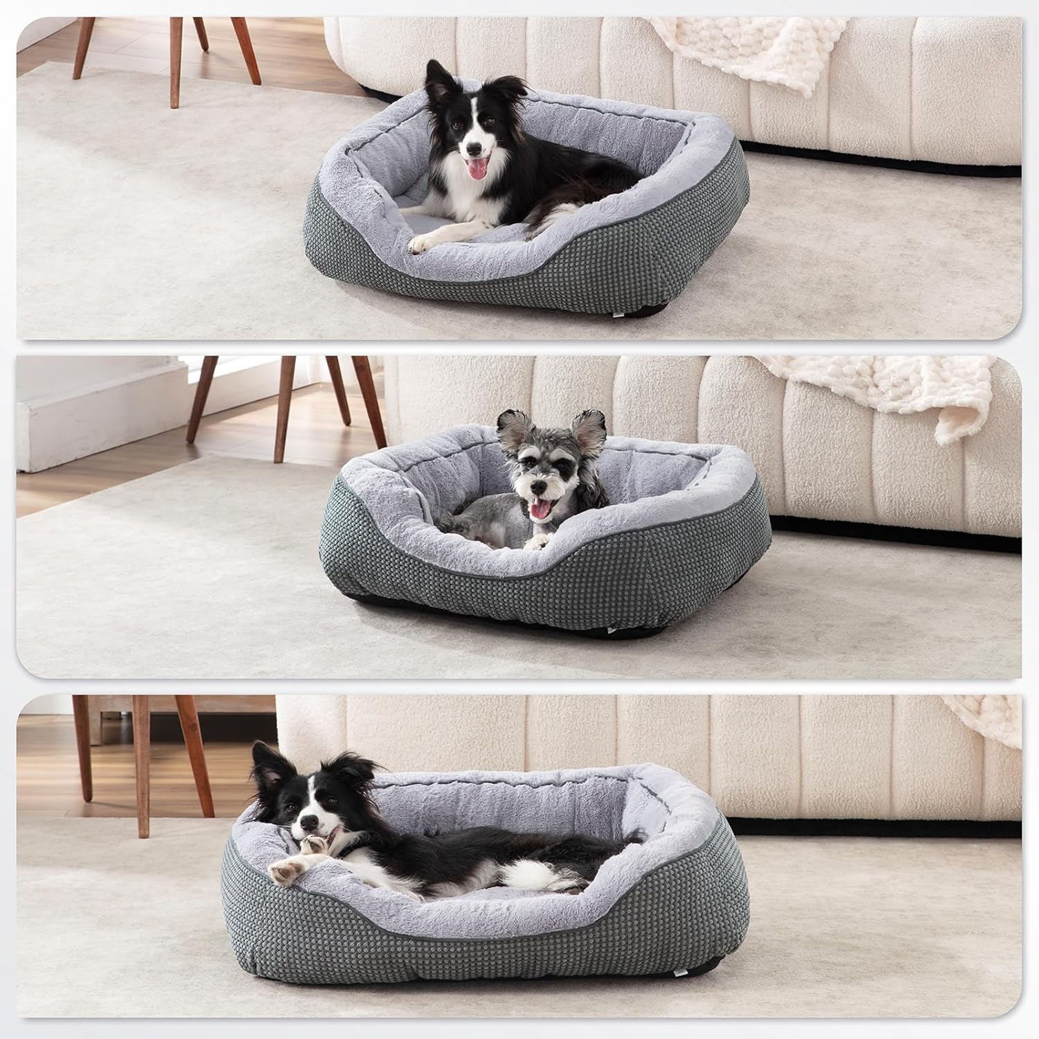 NVENHO Orthopedic Dog Bed for Medium Dogs (30”×24”)