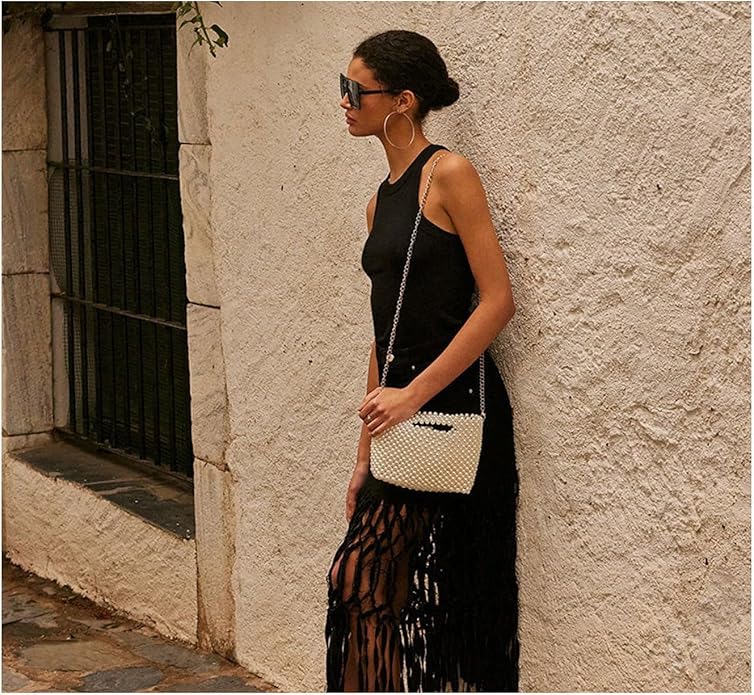 Dolce Vita Linzy Embellished Pearl Handbag