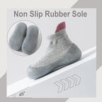 Toddler Walking Sock Shoes with Rubber Sole