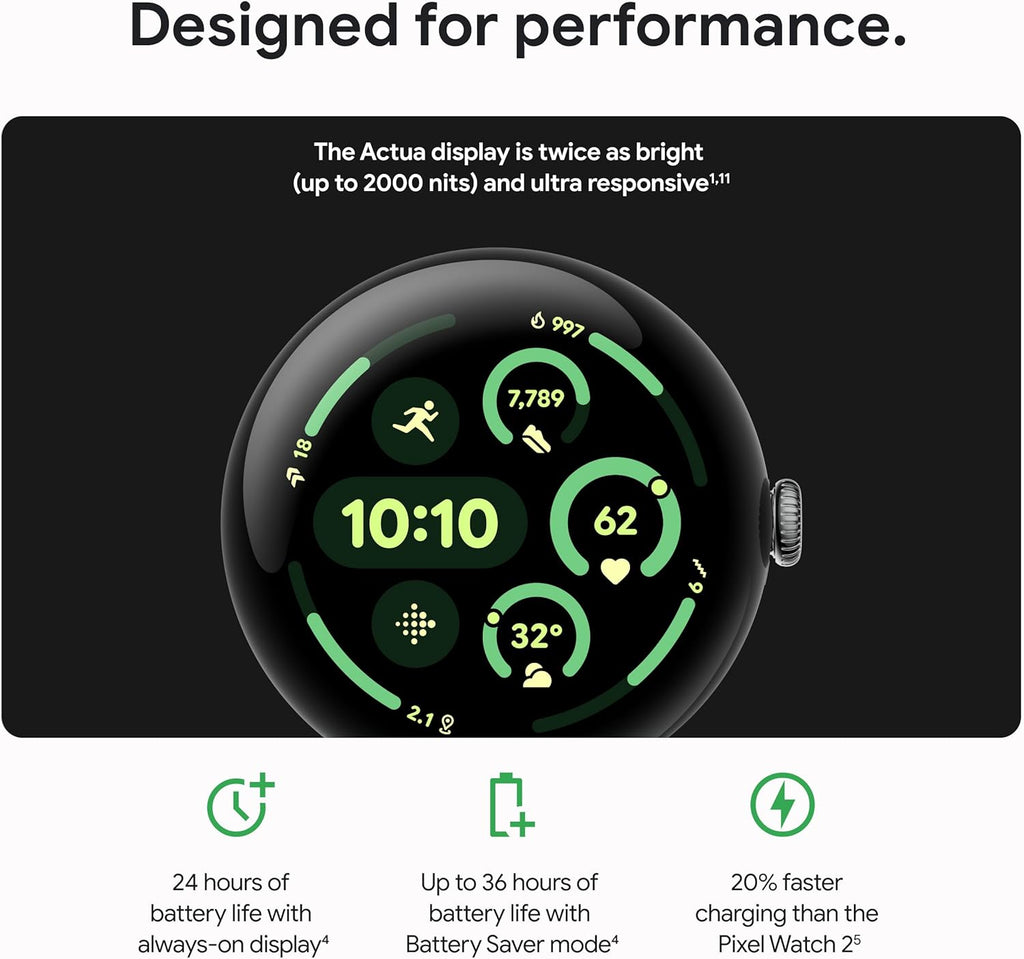 Google Pixel Watch 3 (45mm), Android Smartwatch, Wi-Fi
