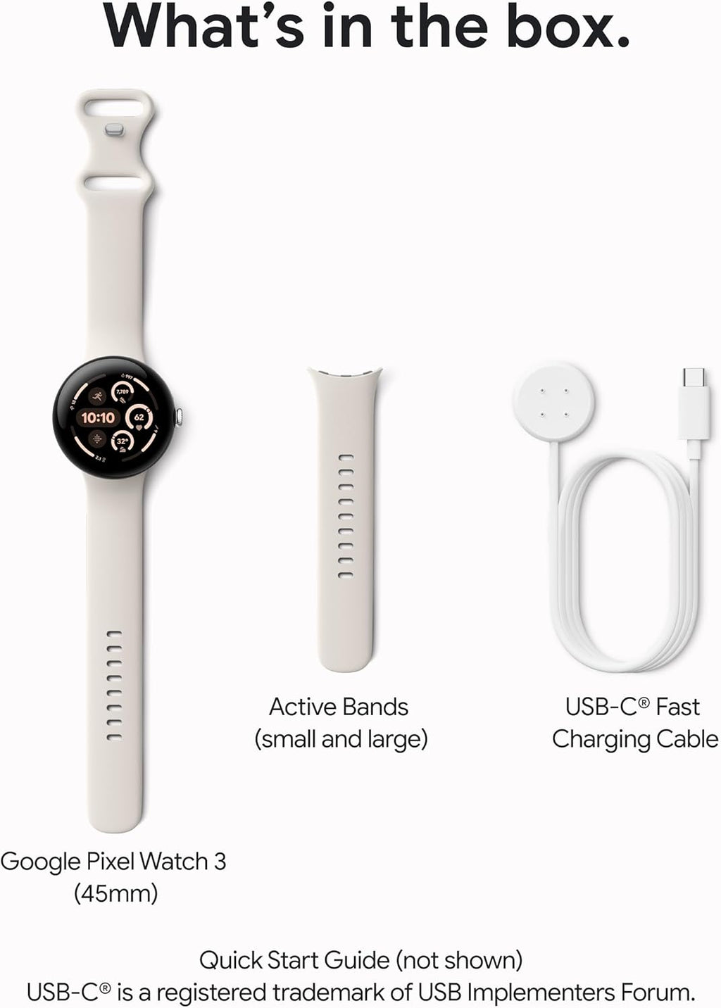 Google Pixel Watch 3 (45mm), Android Smartwatch, Wi-Fi