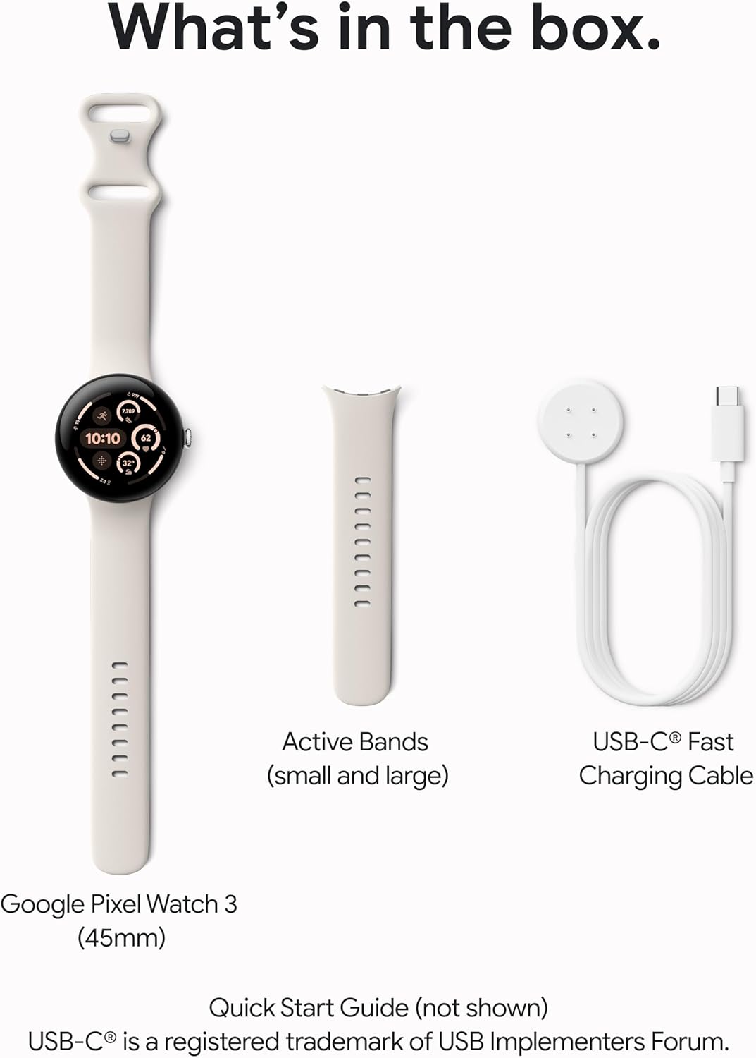 Google Pixel Watch 3 (45mm), Android Smartwatch, Wi-Fi