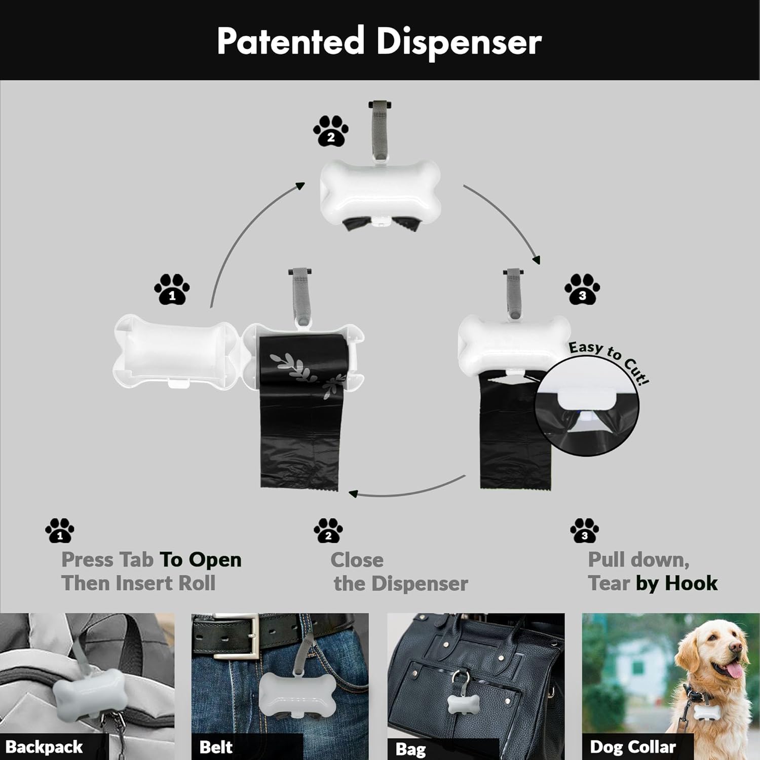 Extra Strong Dog Poop Bags, 9”×13”, 1000 Bags