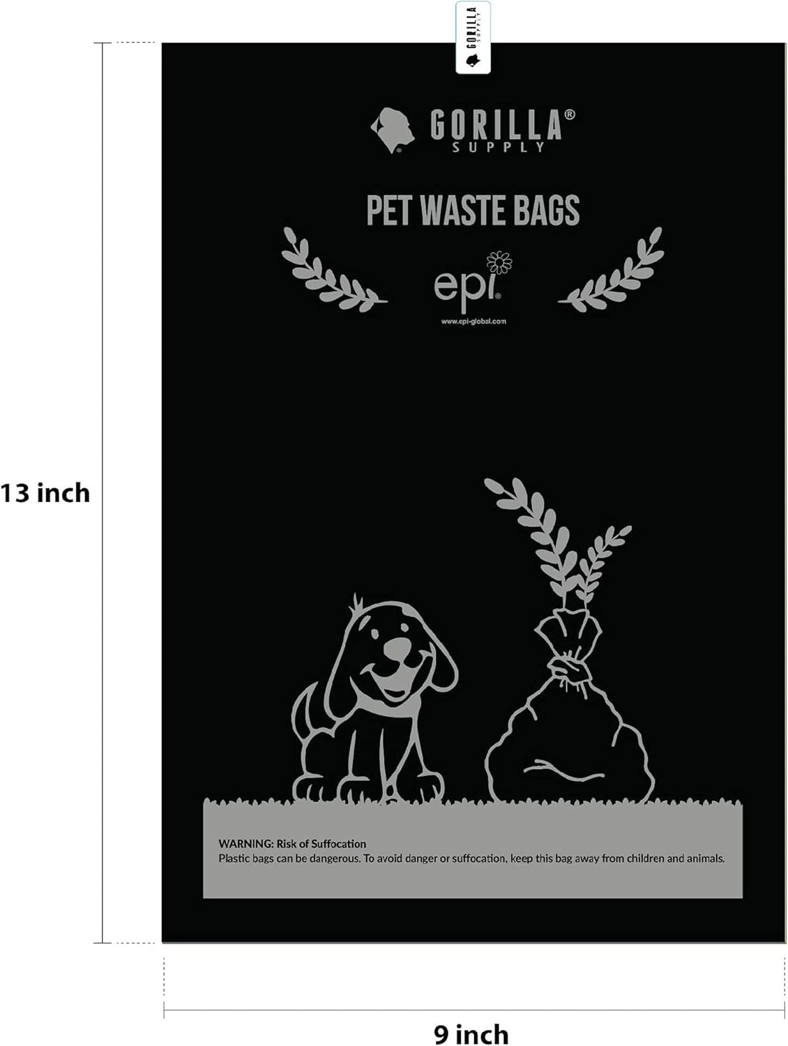 Extra Strong Dog Poop Bags, 9”×13”, 1000 Bags