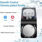 Bidet Toilet Seat Attachment Non-Electric Self-Cleaning Dual Nozzles Wash Hot Cold Mixer Water
