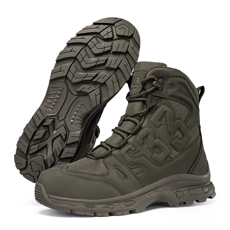 Men’s Waterproof Tactical Hiking Boots with Steel Toe