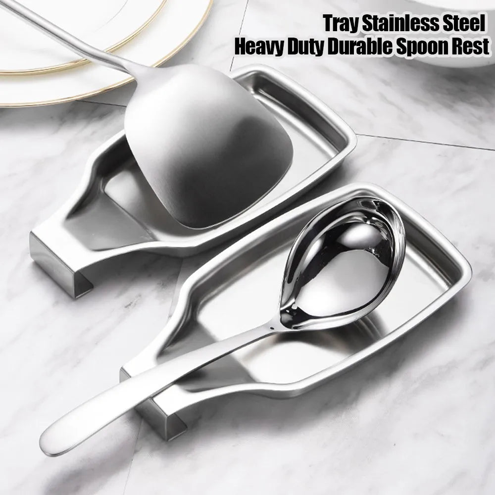 Spoon Rest Tray Stainless Steel Heavy Duty