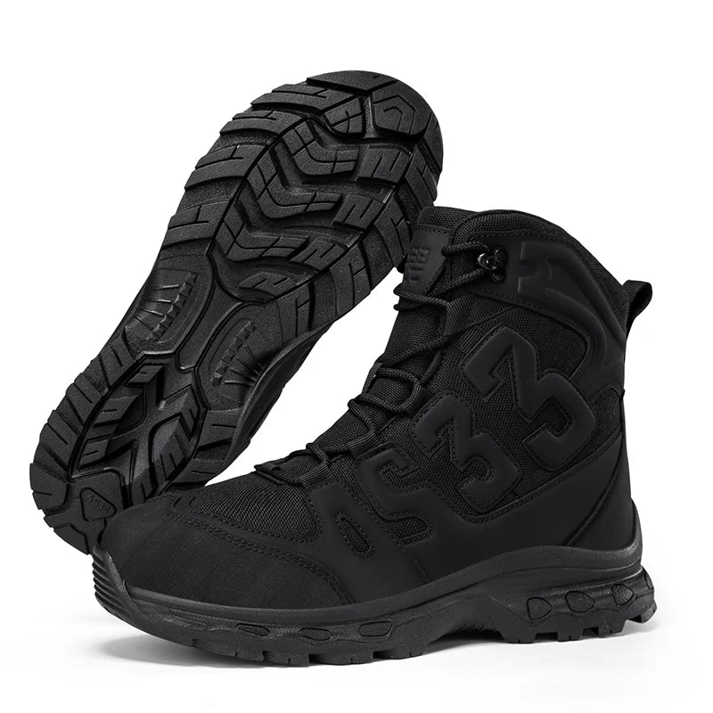Men’s Waterproof Tactical Hiking Boots with Steel Toe