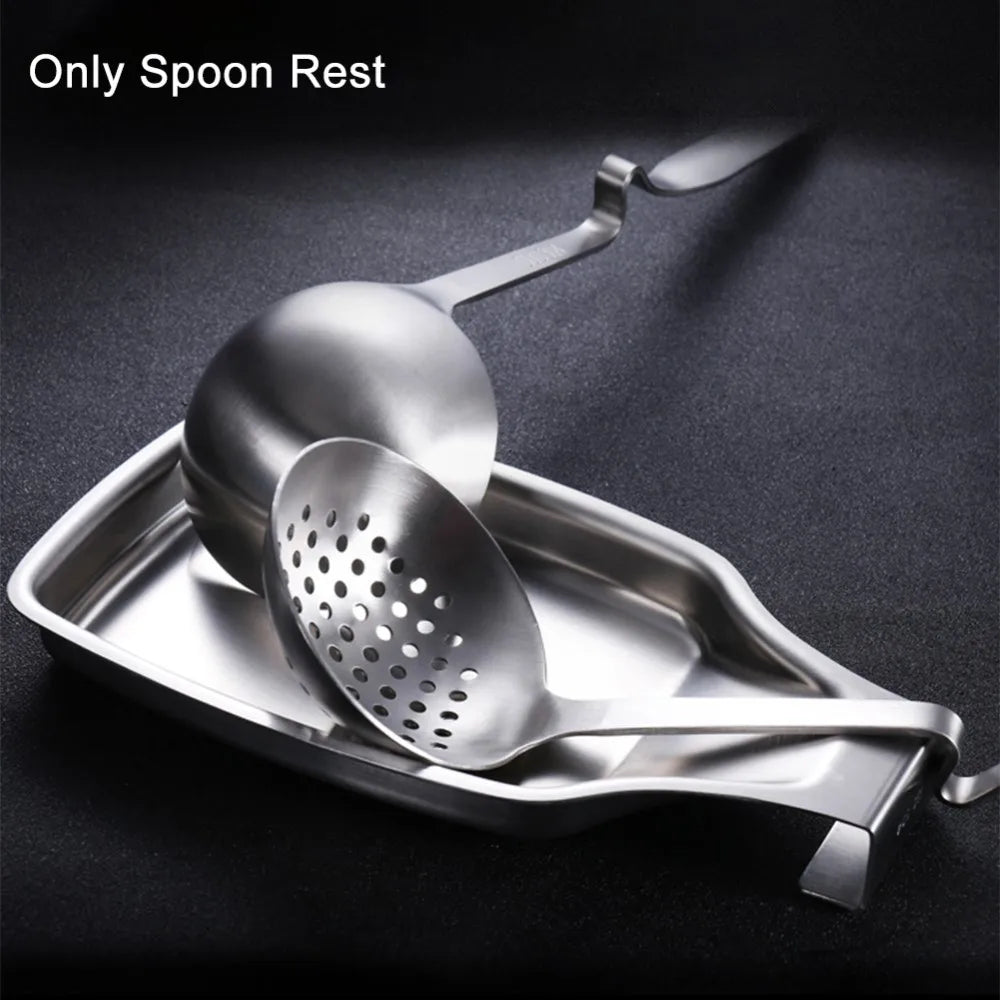 Spoon Rest Tray Stainless Steel Heavy Duty