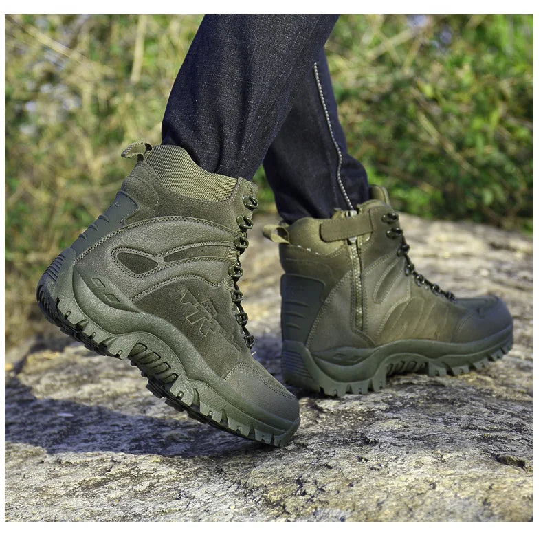 2025 BEW LIAO Men's Outdoor Safety Climbing Boots Comfortable Ankle Hiking Boot for Men