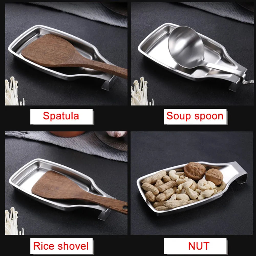 Spoon Rest Tray Stainless Steel Heavy Duty