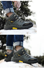Brand Men Winter Snow Boots Waterproof Leather Sneakers Super  Warm Men's Boots Outdoor Male Hiking Boots Work Shoes Size 39-47