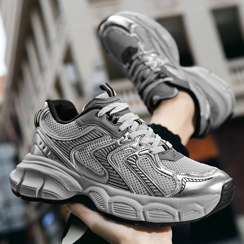 Custom Logo  Famous Brands Luxury Sneakers Designer Chunky Casual Shoes Men Fashion Running Height Increasing Daddy Shoes
