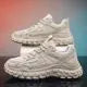Men's New Black Sports Casual Work Shoes, Breathable, Solid Color, Waterproof, Non-slip, Wear-resistant Safety Shoes