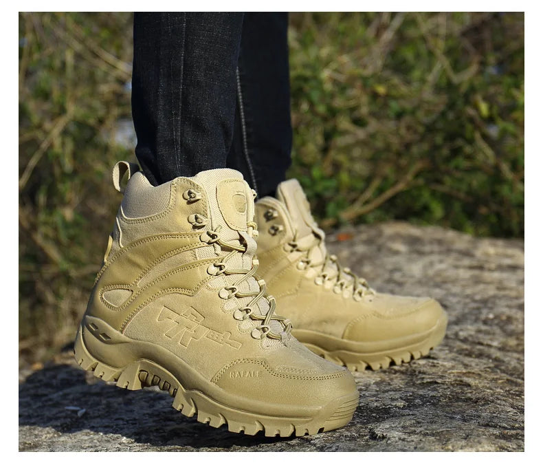 2025 BEW LIAO Men's Outdoor Safety Climbing Boots Comfortable Ankle Hiking Boot for Men