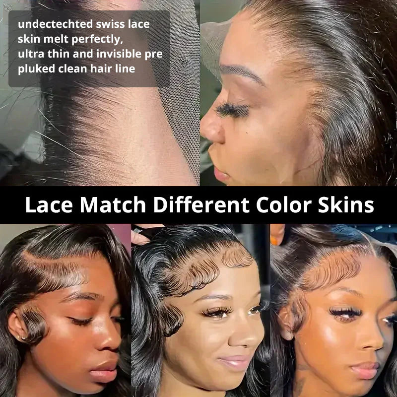 Virgin Human Hair Body Wave Lace Front Wig 180%