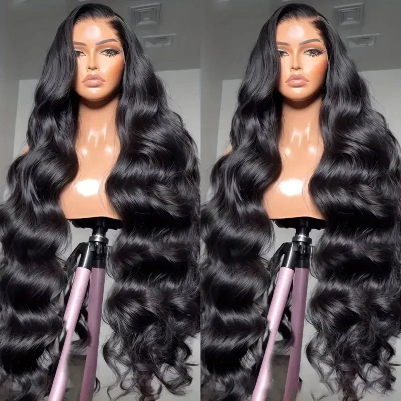 Virgin Human Hair Body Wave Lace Front Wig 180%