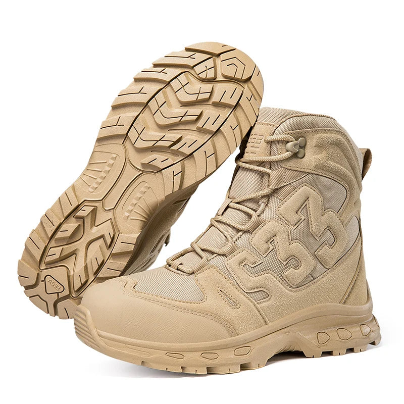 Men’s Waterproof Tactical Hiking Boots with Steel Toe