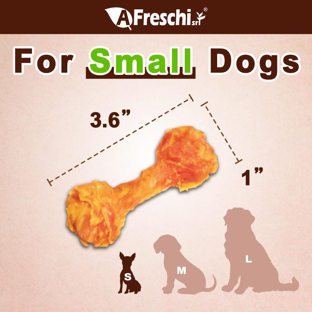 A Freschi Turkey Tendon Dog Treats – Rawhide-Free, 8 oz