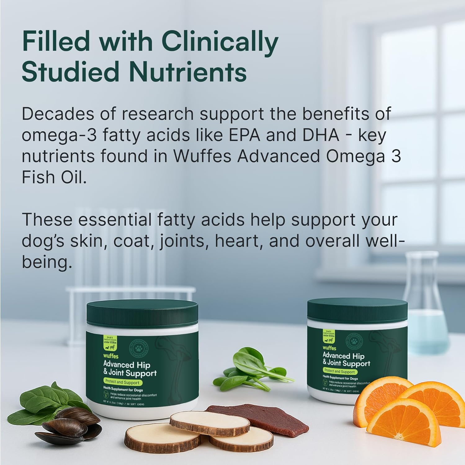 Wuffes Joint Support Chews with Glucosamine – Small & Medium Dogs