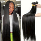 Brazilian Straight Virgin Hair Extensions – 3 Bundles