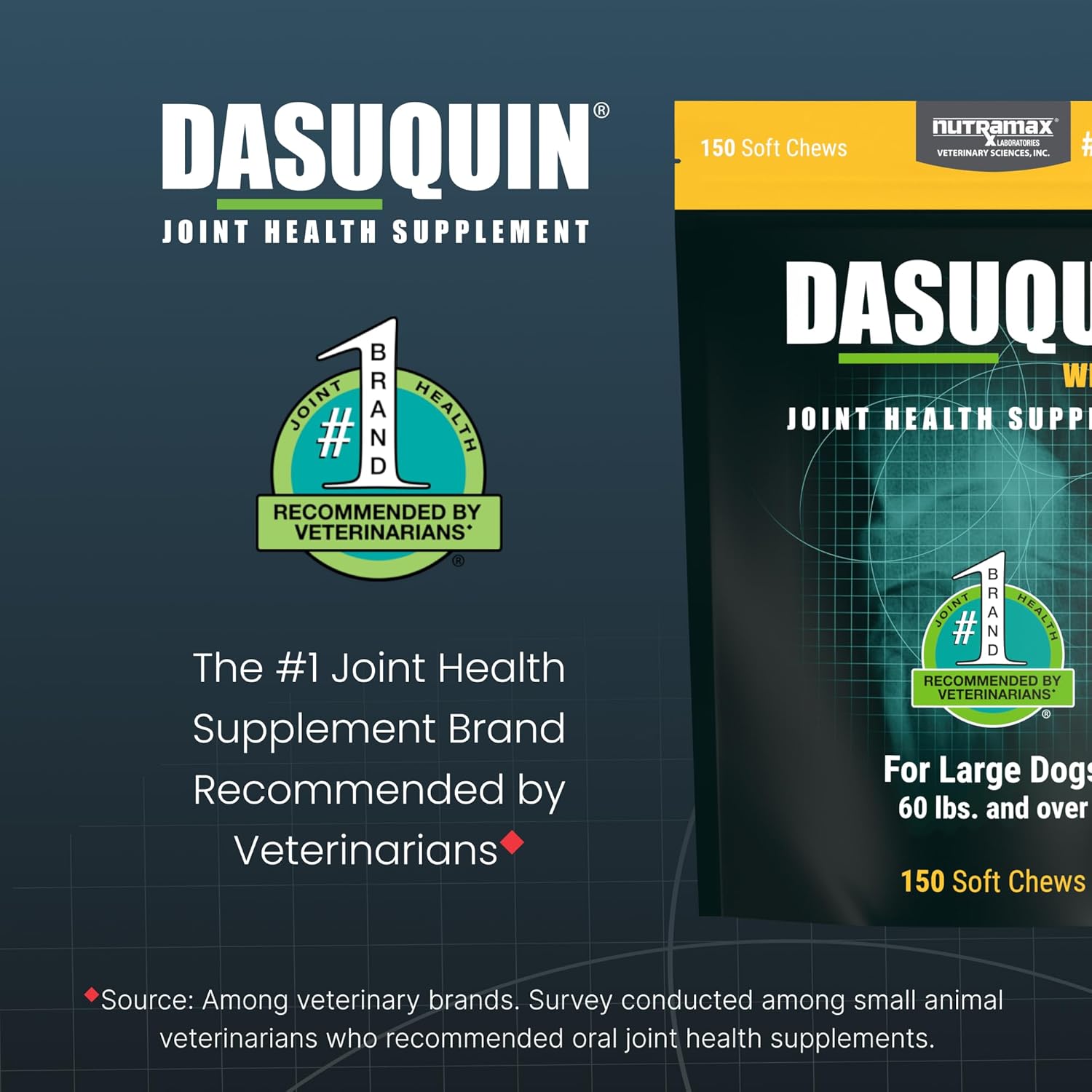 Dasuquin Joint Supplement for Large Dogs – 150 Soft Chews