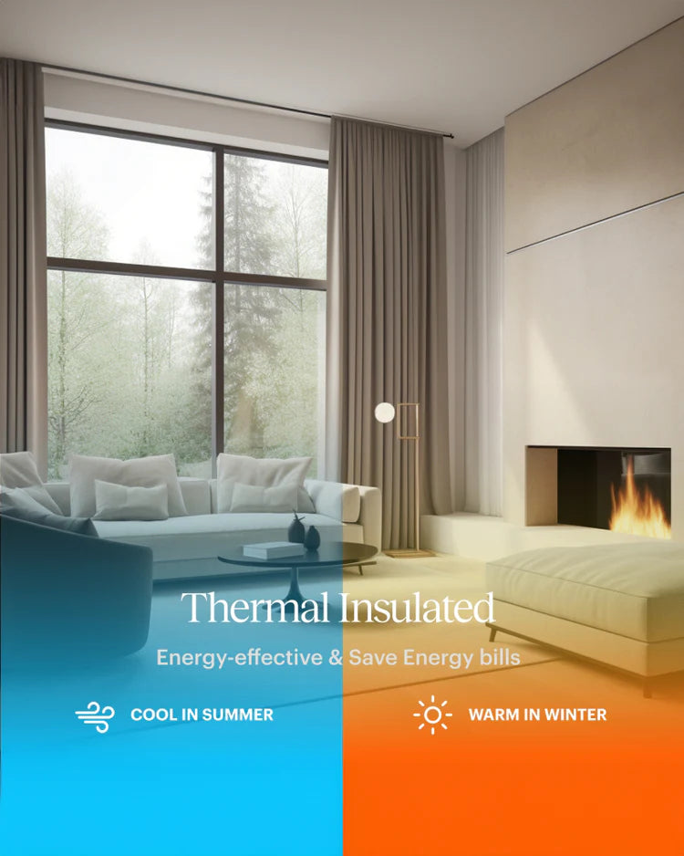 Kensington 4-Layer Linen-Look Custom Curtains