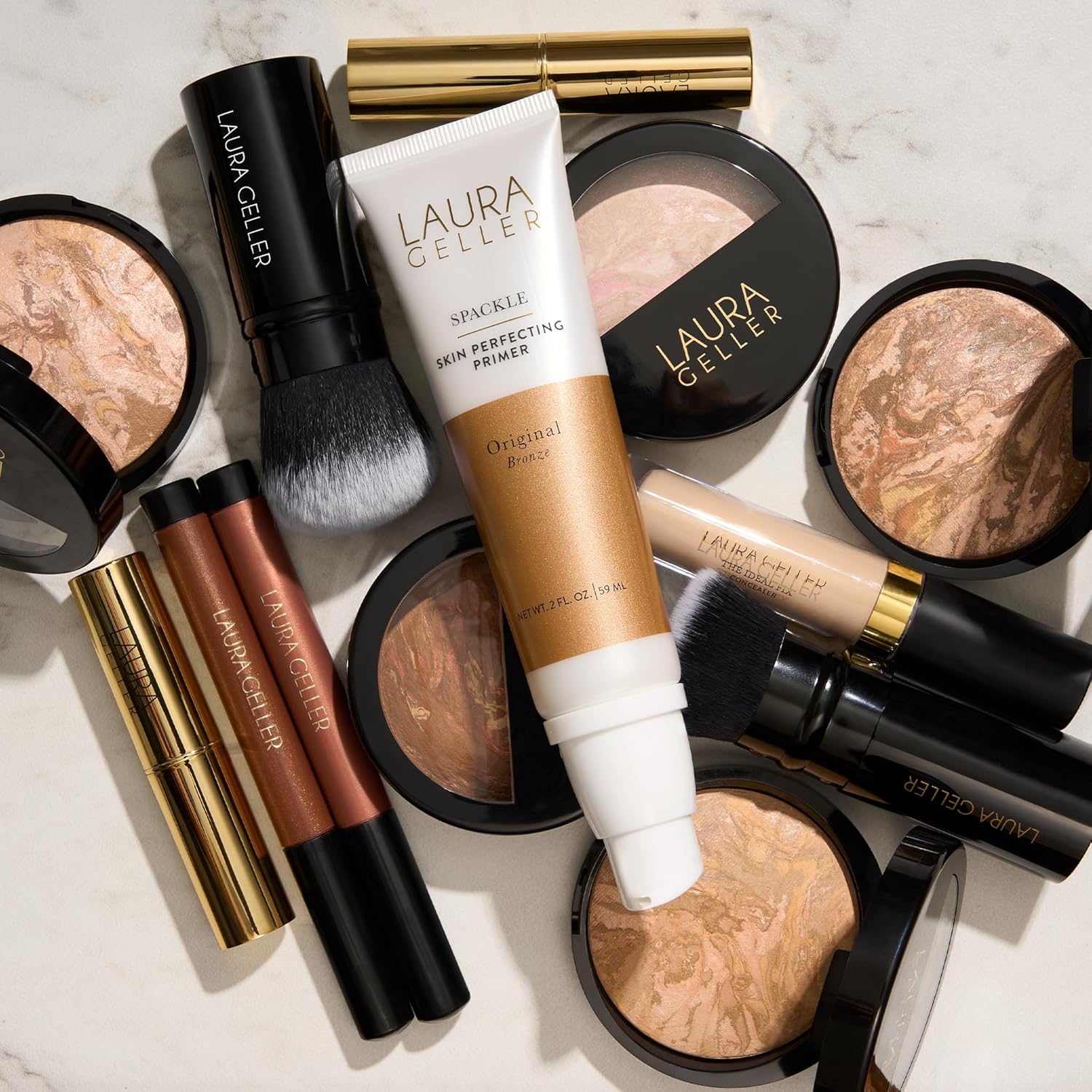 Laura Geller Baked Balance-N-Glow Illuminating Foundation (Porcelain): Lightweight Satin Finish