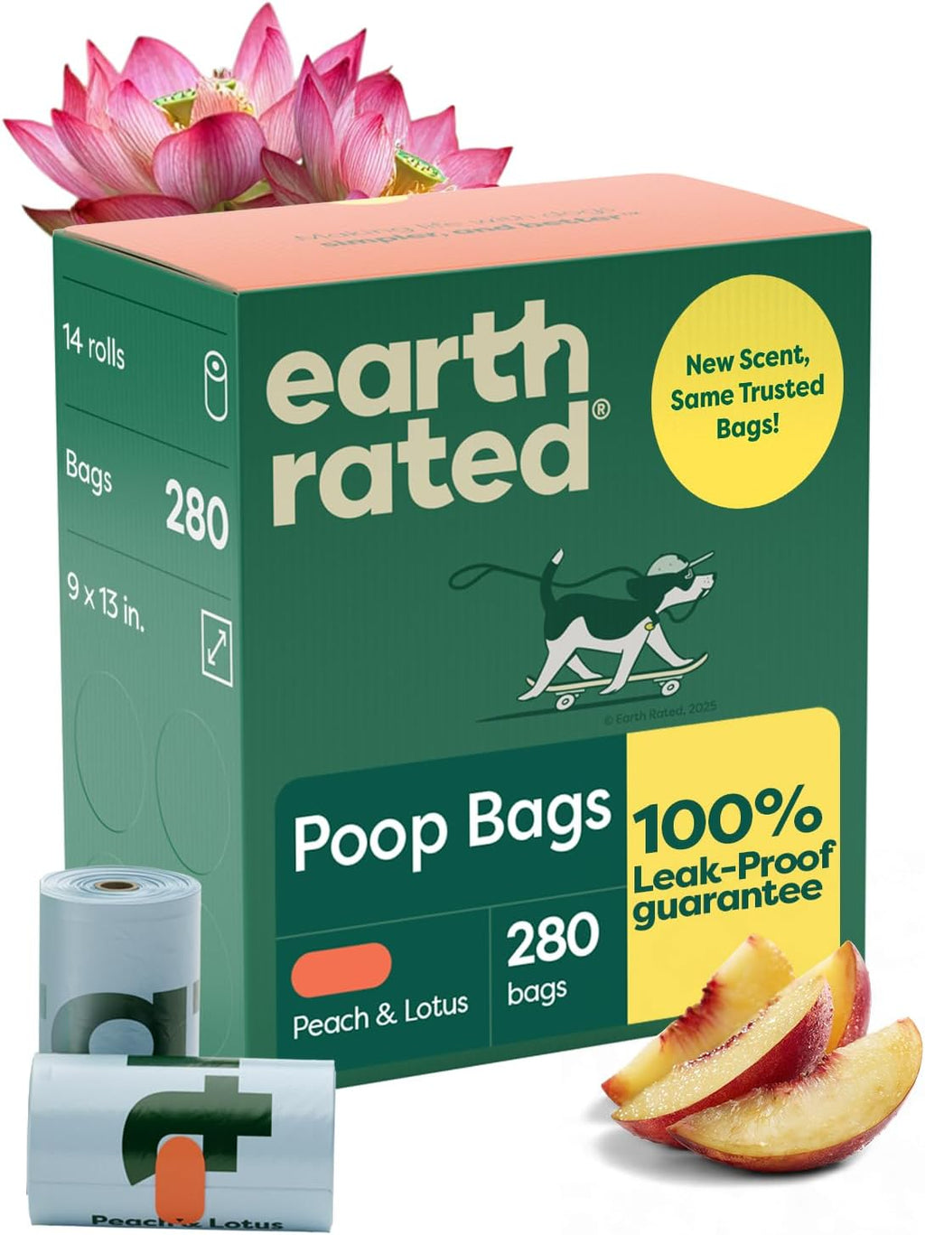 Dog Waste Bag Refill Rolls – Earth Rated, 280 Count