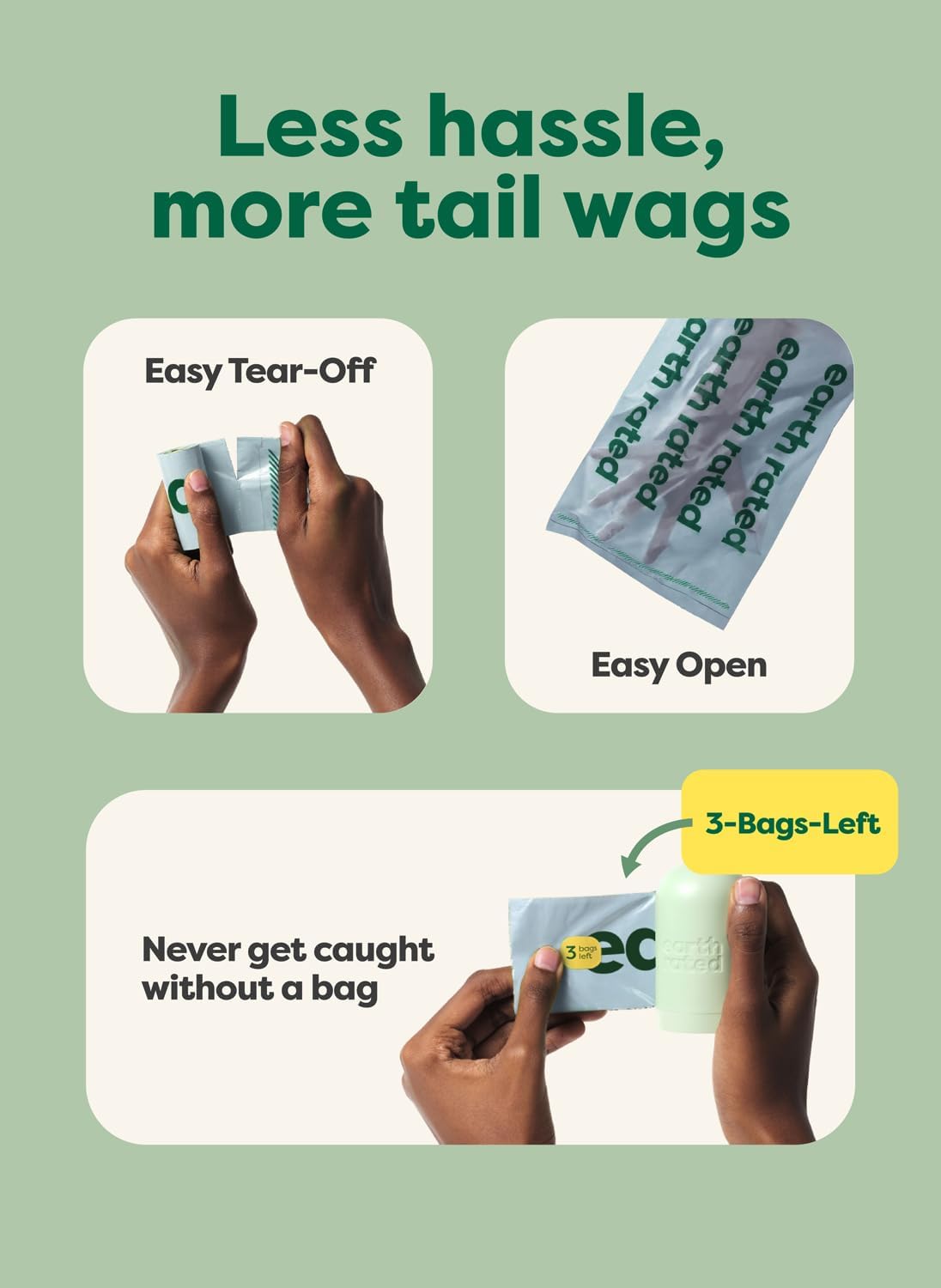Dog Waste Bag Refill Rolls – Earth Rated, 280 Count