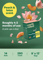 Dog Waste Bag Refill Rolls – Earth Rated, 280 Count