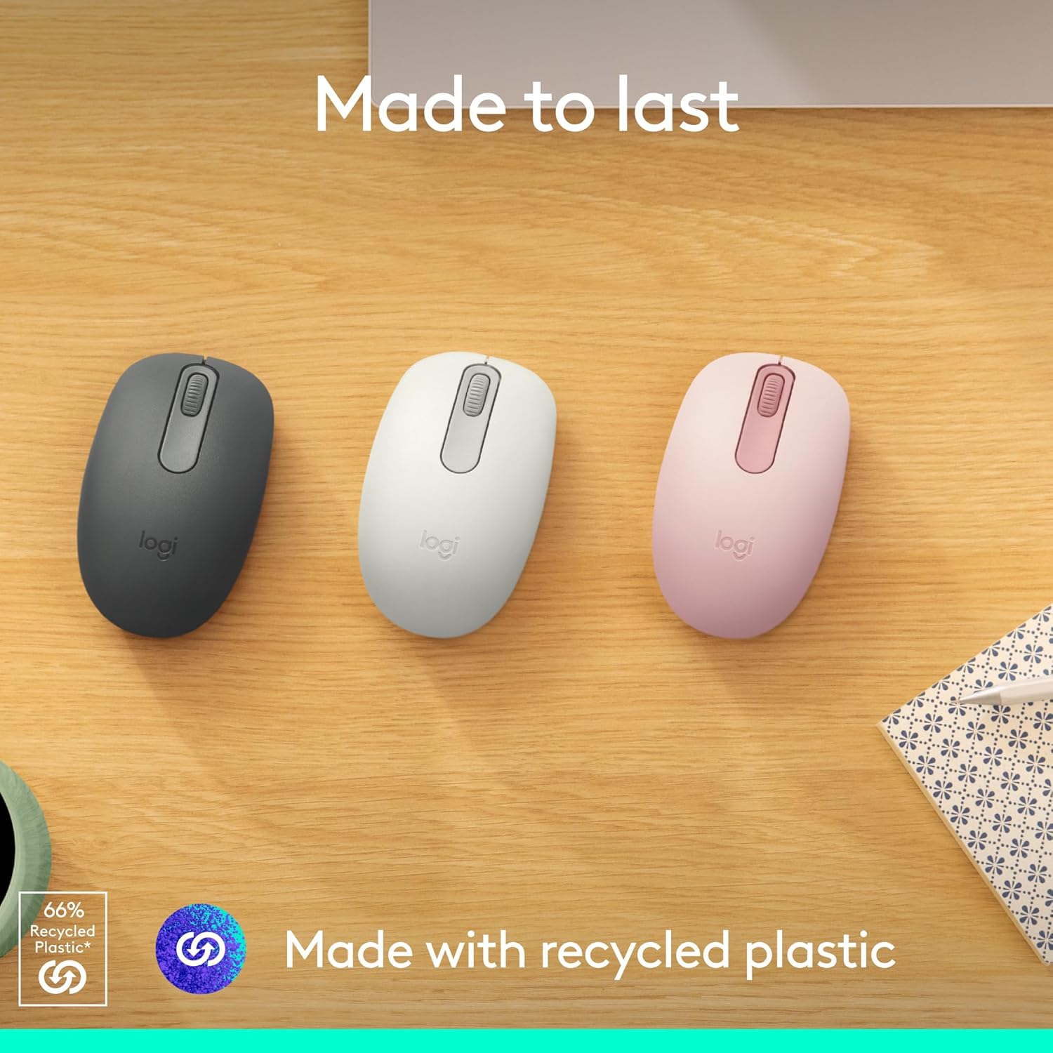 Logitech M196 Bluetooth Wireless Mouse – Compact, Portable, Long Battery Life