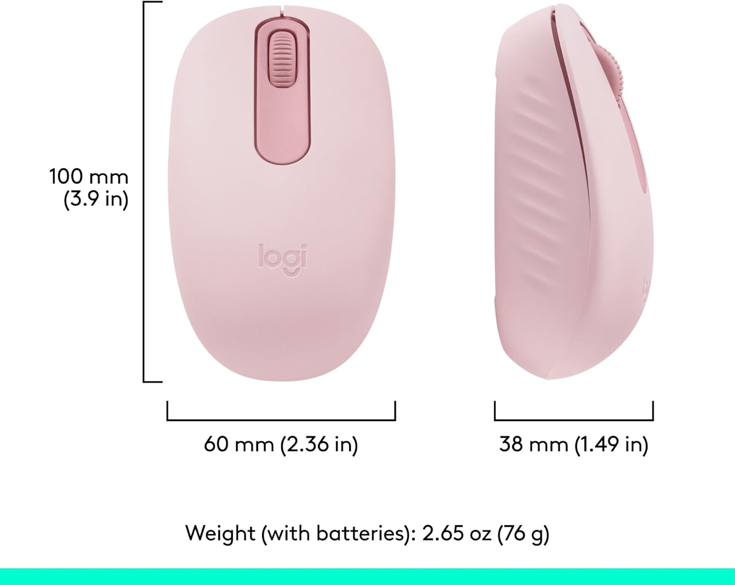 Logitech M196 Bluetooth Wireless Mouse – Compact, Portable, Long Battery Life
