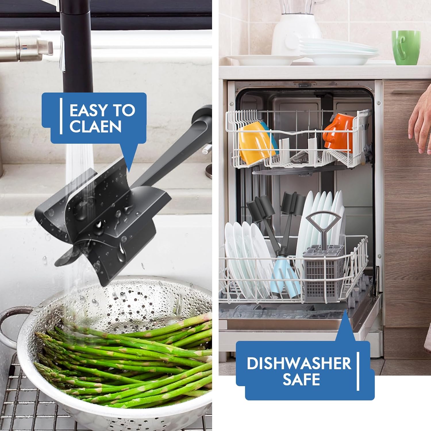 Heat-Resistant Nylon Meat Chopper & Masher (Aqua)