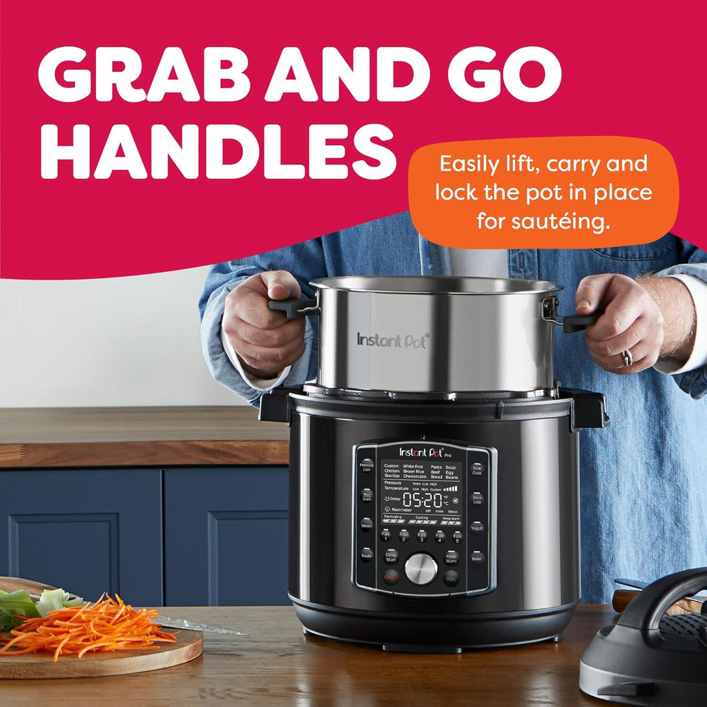 Instant Pot Pro 10-in-1 Smart Multi-Cooker (6QT): Pressure, Slow Cook, Steam & More