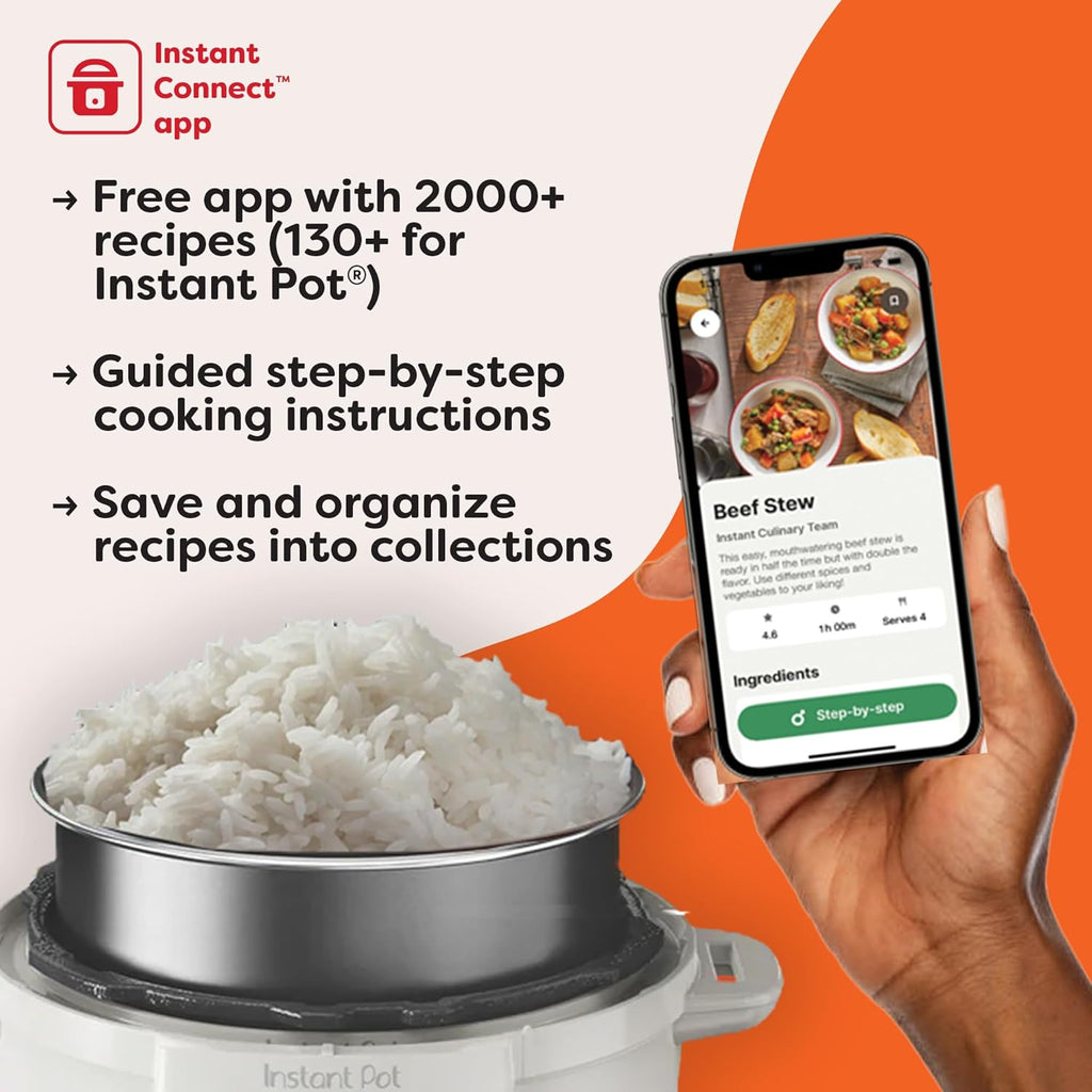 Instant Pot Pro 10-in-1 Smart Multi-Cooker (6QT): Pressure, Slow Cook, Steam & More
