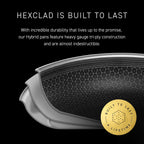 HexClad 5.5-Qt Hybrid Nonstick Deep Sauté Pan with Lid