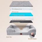 HEYCIGA Orthopedic Dog Bed XL – Waterproof, 44”×32”