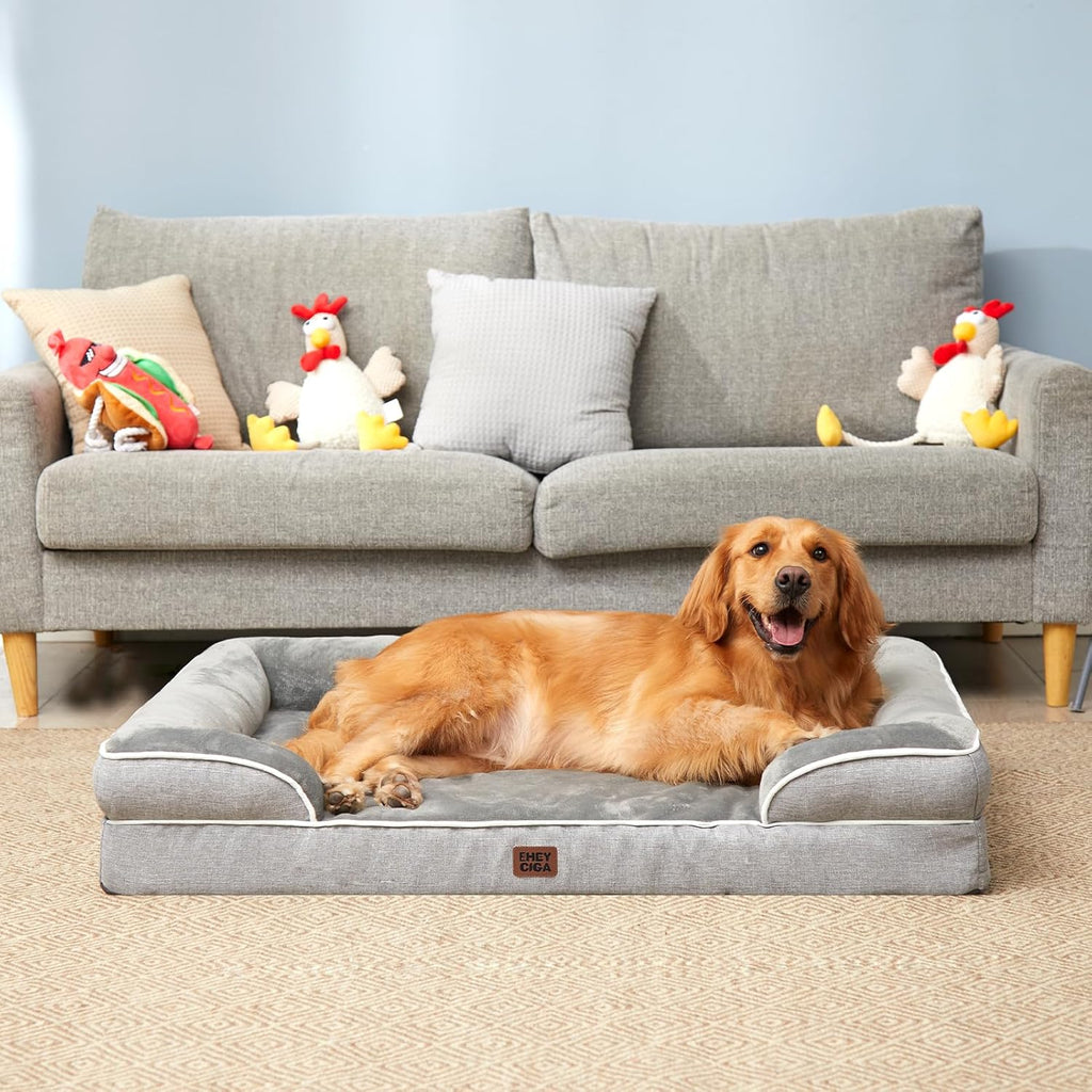 HEYCIGA Orthopedic Dog Bed XL – Waterproof, 44”×32”