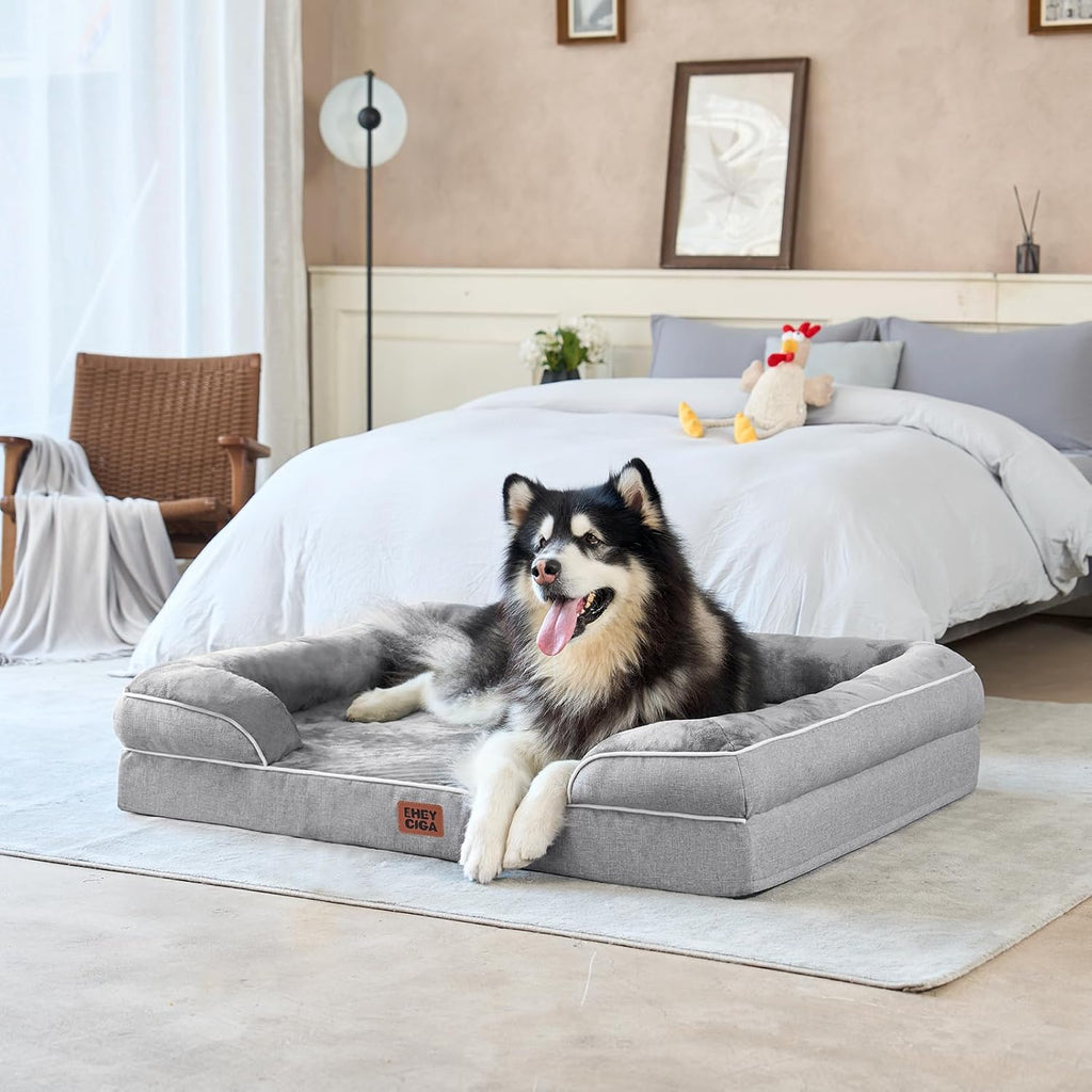 HEYCIGA Orthopedic Dog Bed XL – Waterproof, 44”×32”
