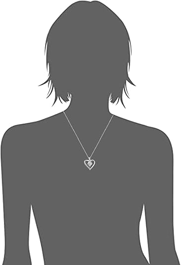 Amazon Essentials Diamond 3-Stone Pendant Necklace, 1/4 CTTW, 18" Chain